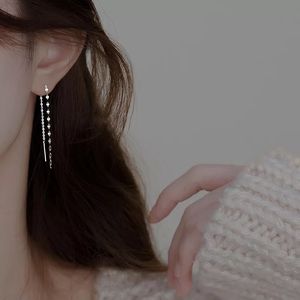 New 925 Sterling Silver Single Tassel Threader Earrings set